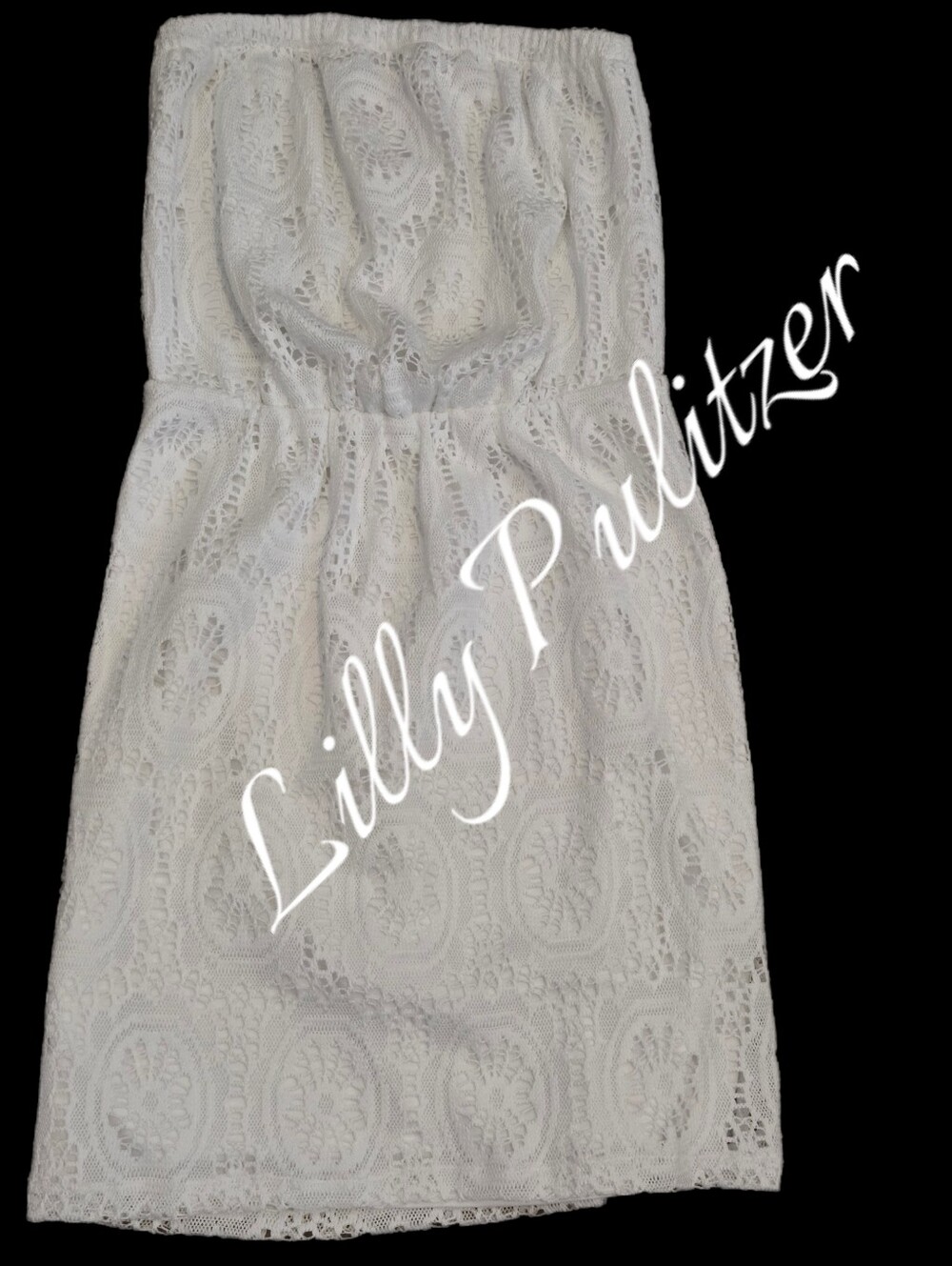 Lilly Pulitzer lace south ocean slim crop lined dress Women size 0 - Picture 1 of 2